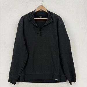 Legends Highland Quarter Zip Mens XL Gray Fleece Pullover Stretch Mock Neck Camp